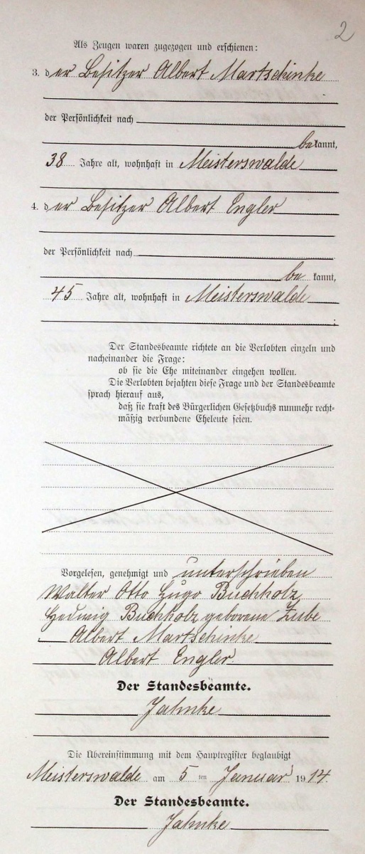Name:  1914-01-05_Heiratseintrag Zube-Buchholz - 2.jpg
Hits: 1161
Gre:  232.5 KB