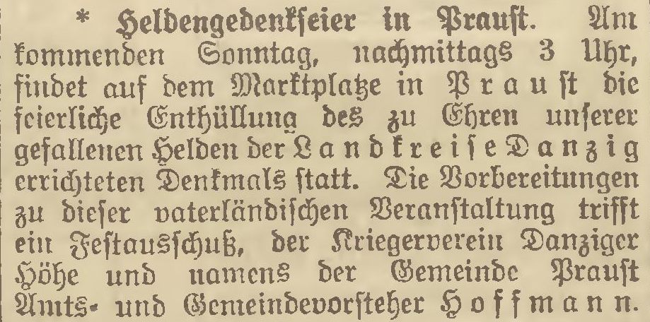 Name:  1922-08-21_DAZ - Praust-Kriegerdenkmal-1.jpg
Hits: 909
Gre:  112.5 KB