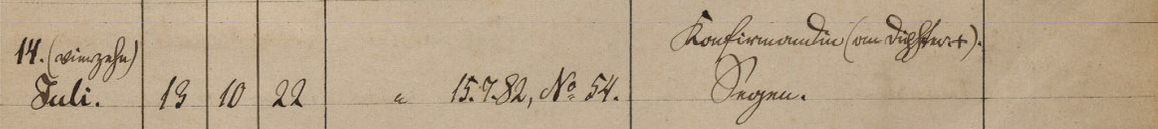 Name:  1882-07-14_Sterbeeintrag Handke, Anna Auguste - 2 (KB Jungfer).jpg
Hits: 101
Gre:  27.4 KB