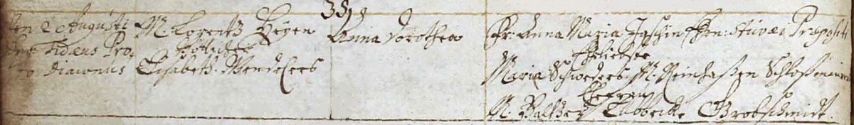 Name:  1692-08-02_Taufeintrag Heyen, Anna Dorothea (KB Rügenwalde) - extract.jpg
Hits: 317
Größe:  95.5 KB