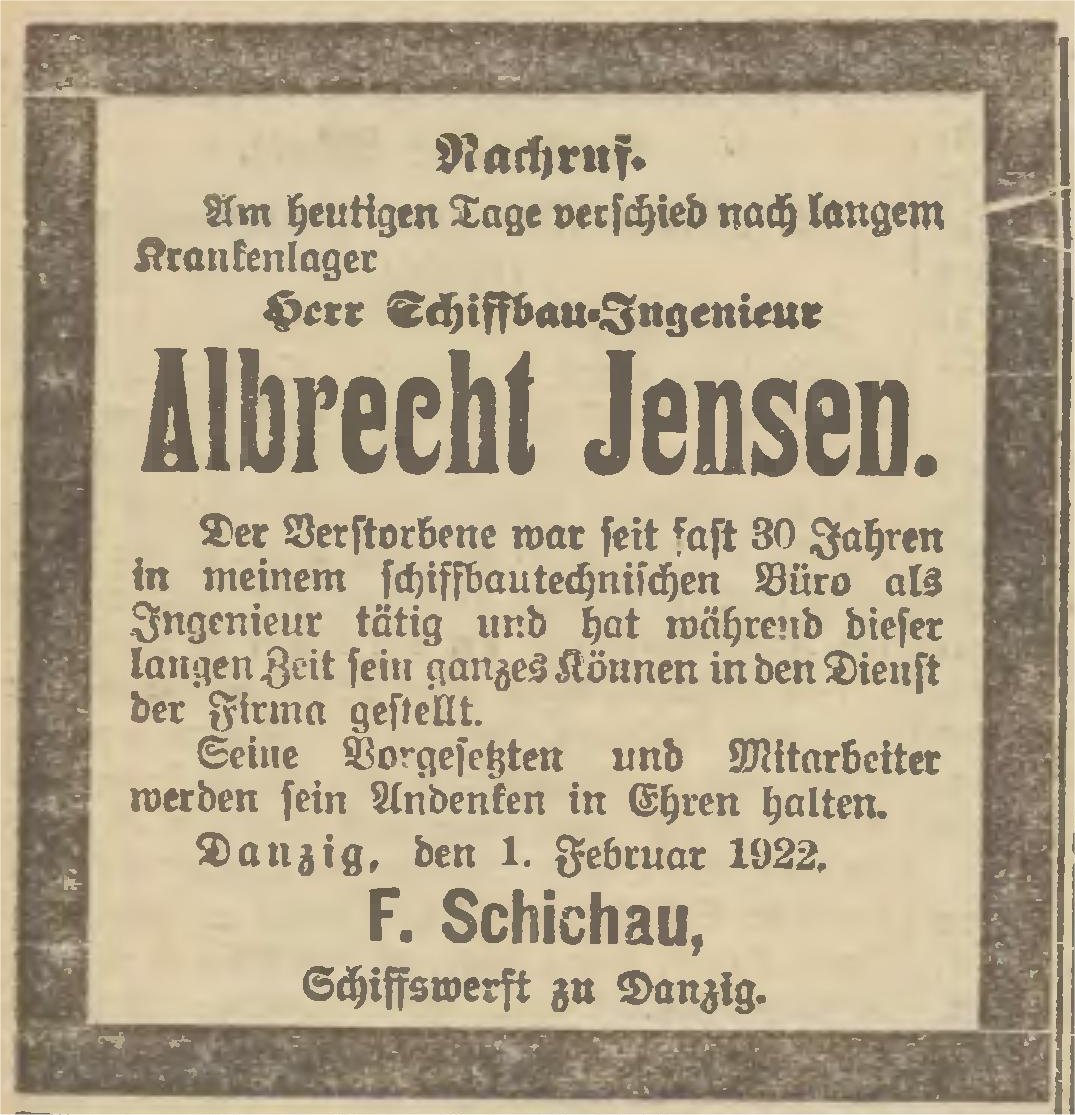 Name:  1922-02-02_Todesanzeige Albrecht Jensen, Schichau.jpg
Hits: 1320
Gre:  213.4 KB